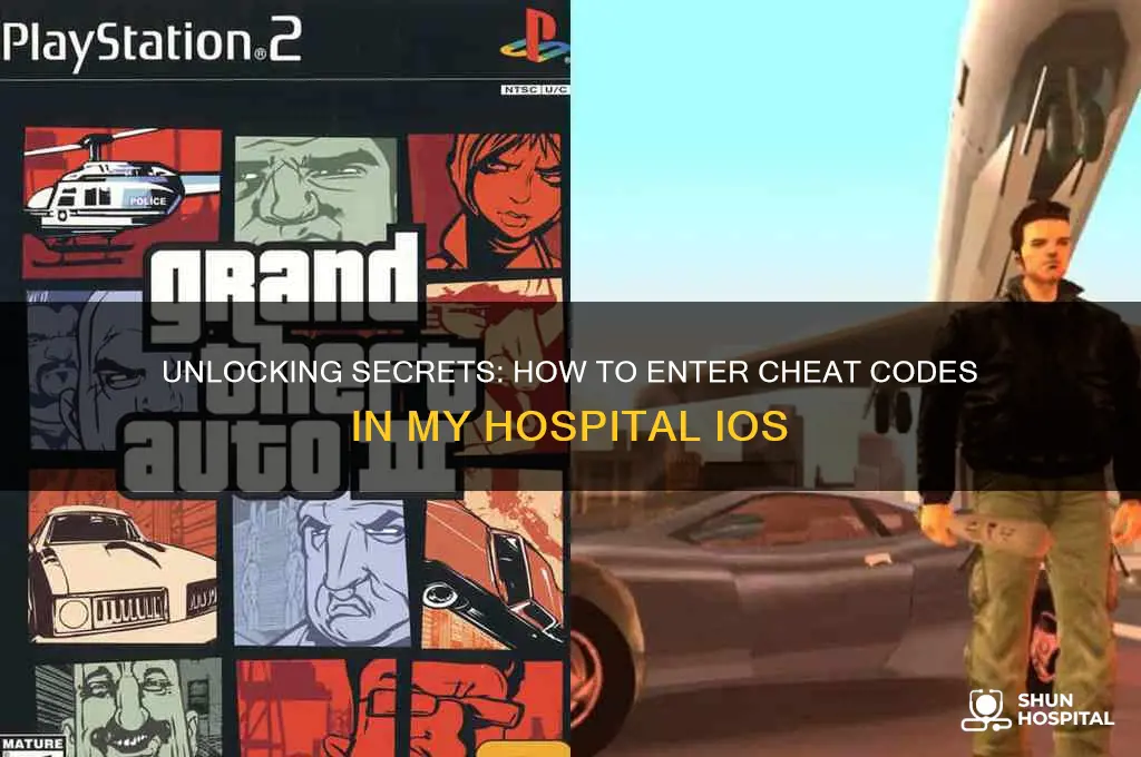 how to enter cheat codes in my hospital ios