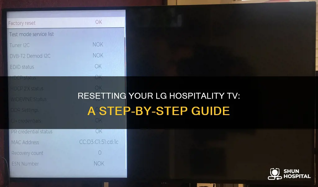 how to factory reset lg hospitality tv