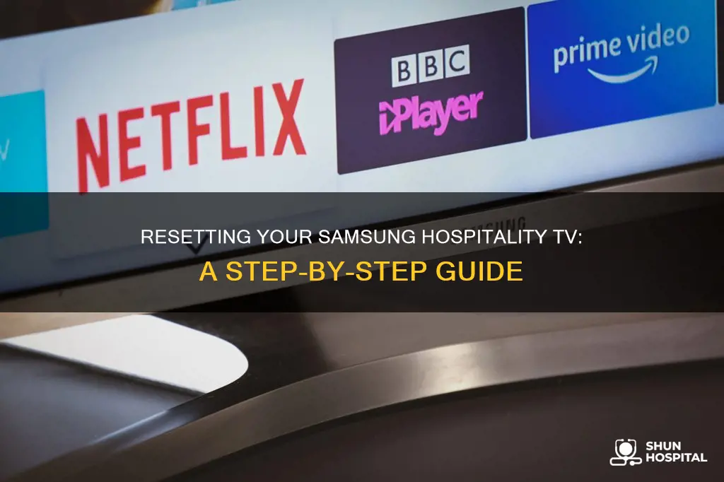 how to factory reset samsung hospitality tv