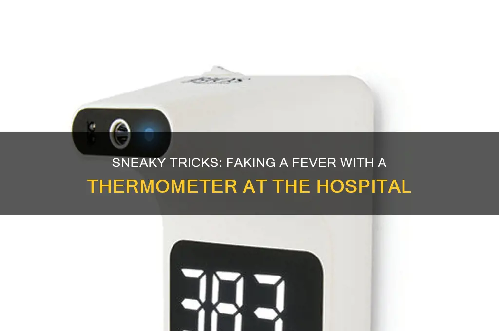 how to fake a fever with a thermometer hospital