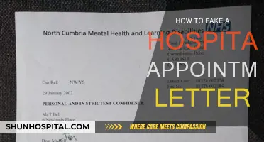 Creating False Proof: Hospital Appointment Letters