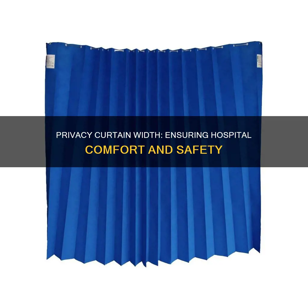 how to figure hospital privacy curtain width