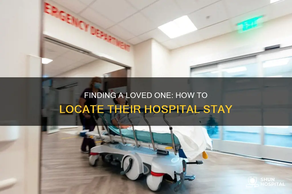 how to figure out what hospital someone is in