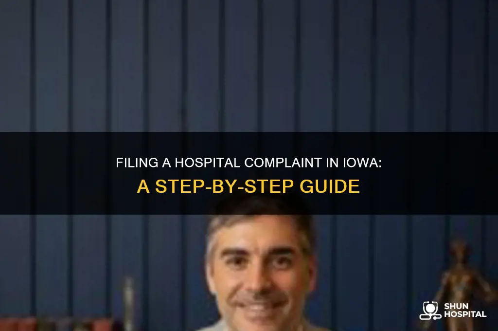 how to file a complaint against a hospital in iowa