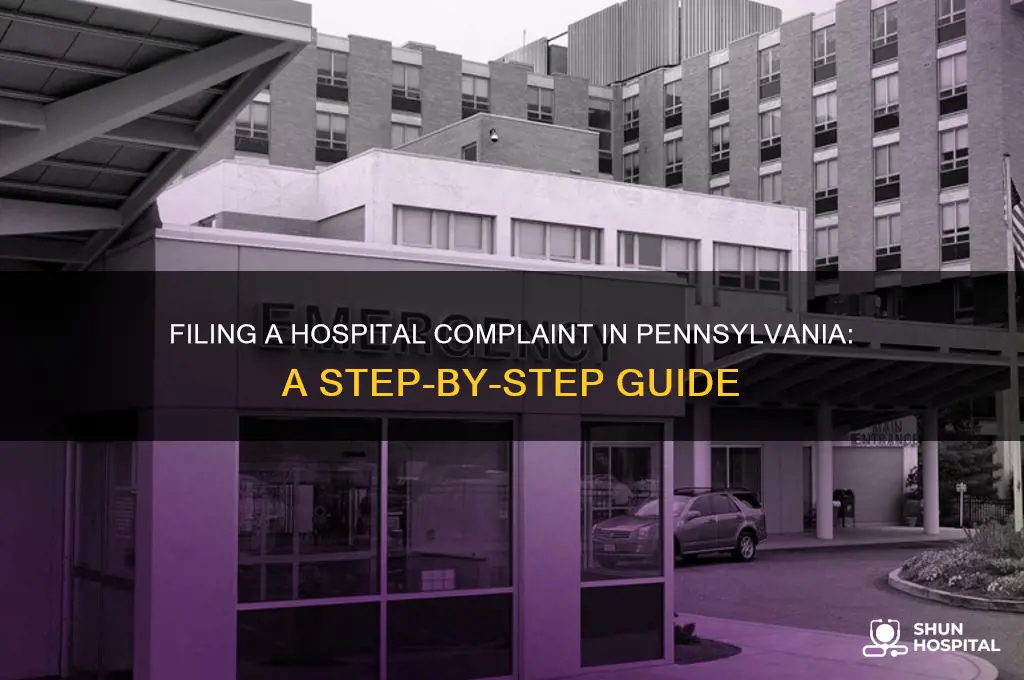 how to file a complaint against a hospital in pa
