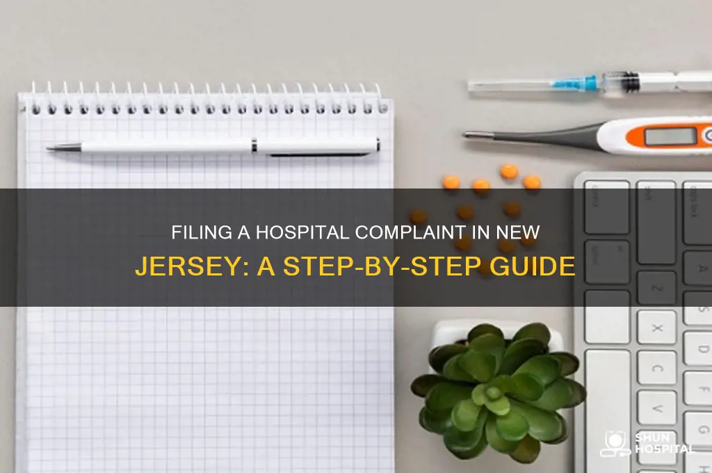 how to file a complaint against hospital in new jersey