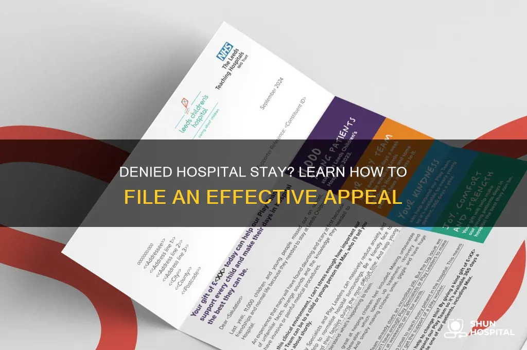 how to file an appeals when hospital deniy stay