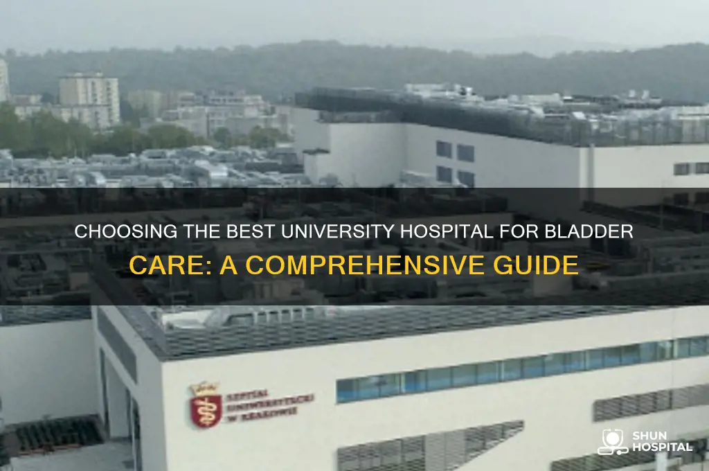 how to find a good university hospital for bladder