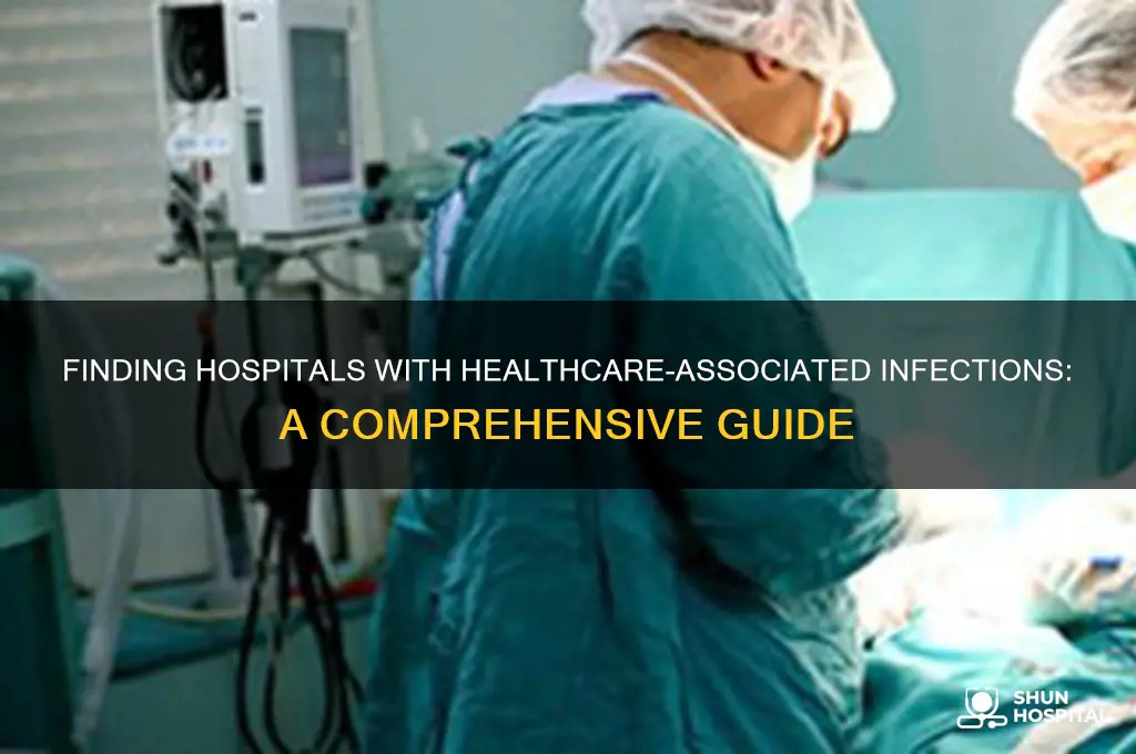how to find a hospitals with cases of hai