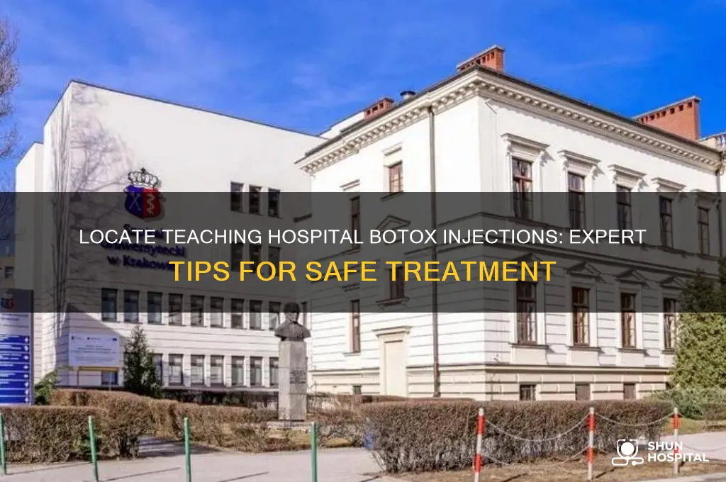 how to find botox injections by a teaching hospital