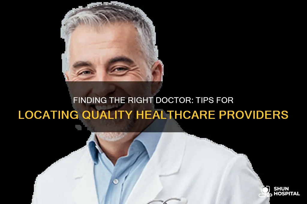 how to find good doctors