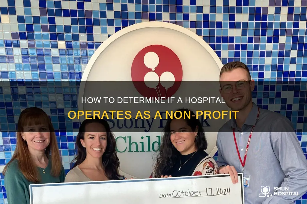 how to find out if a hospital is non profit