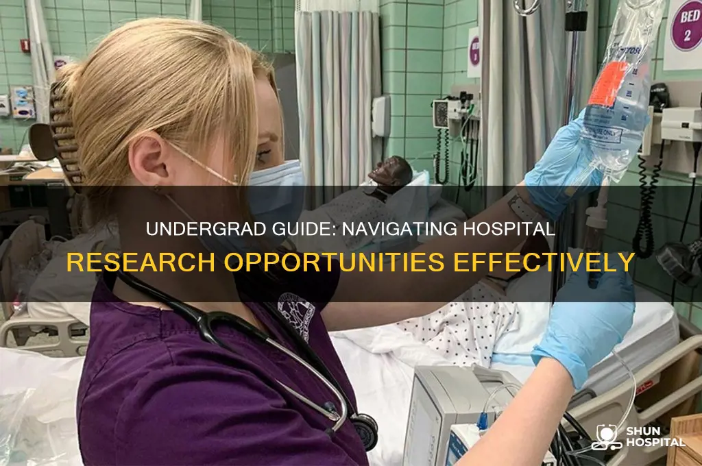 how to find research at a hospital as an undergard