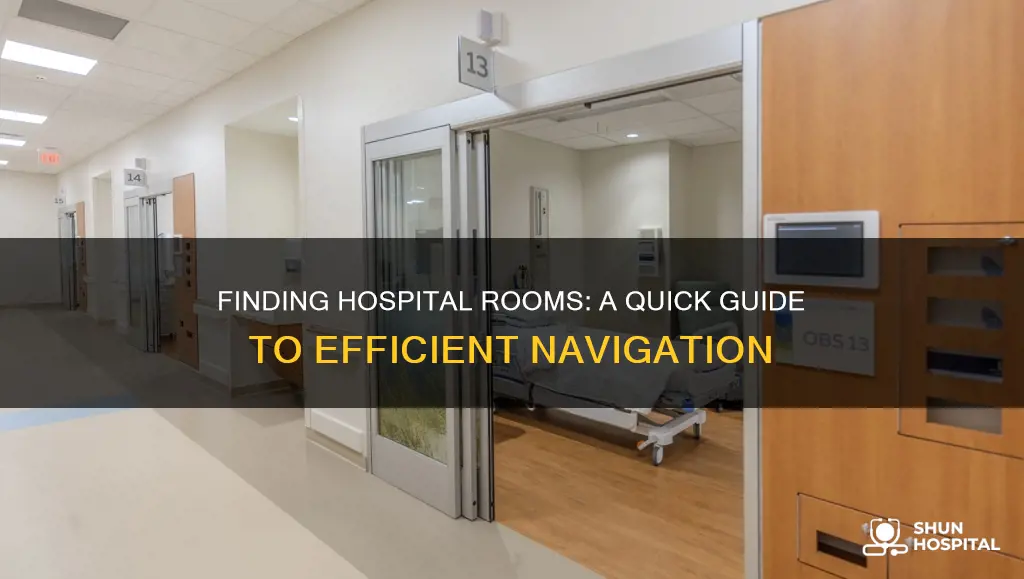 how to find room location for hospital