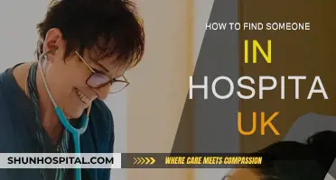 Finding a Hospitalized Person in the UK