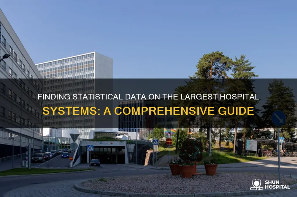 how to find statistical data on largest hospita l system