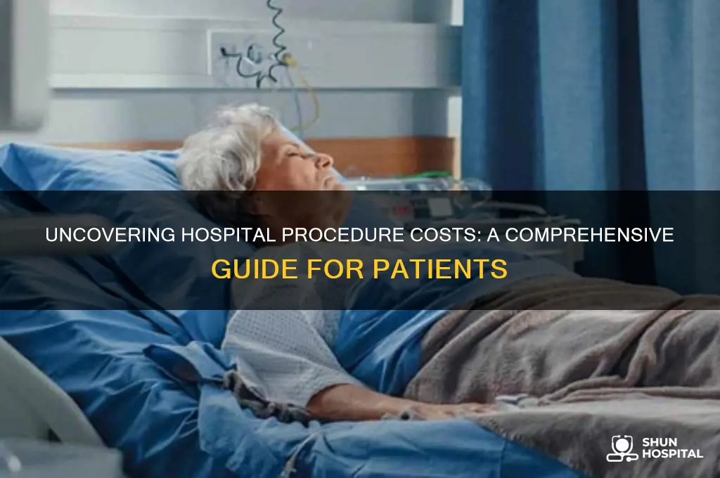 how to find the cost of hospital medical procedures