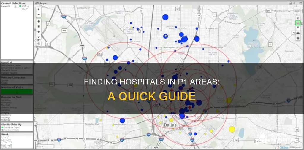 how to find the hospital in p1