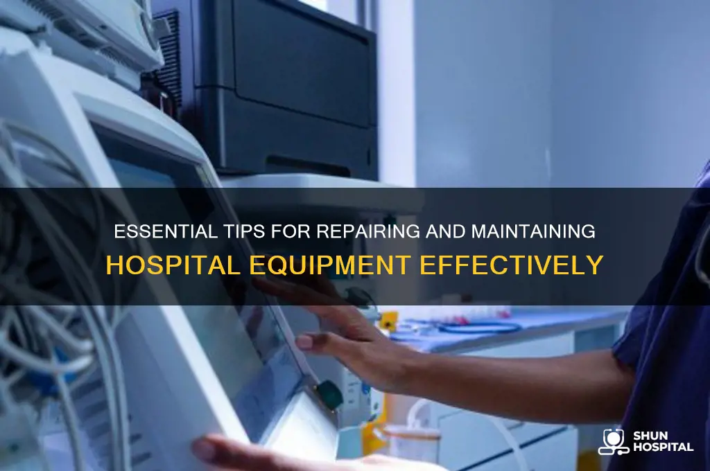 how to fix hospital equipment