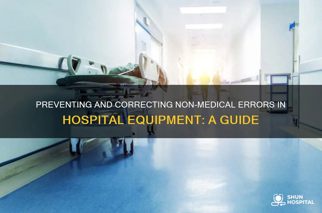 how to fix non medical errors in the hospital equipment