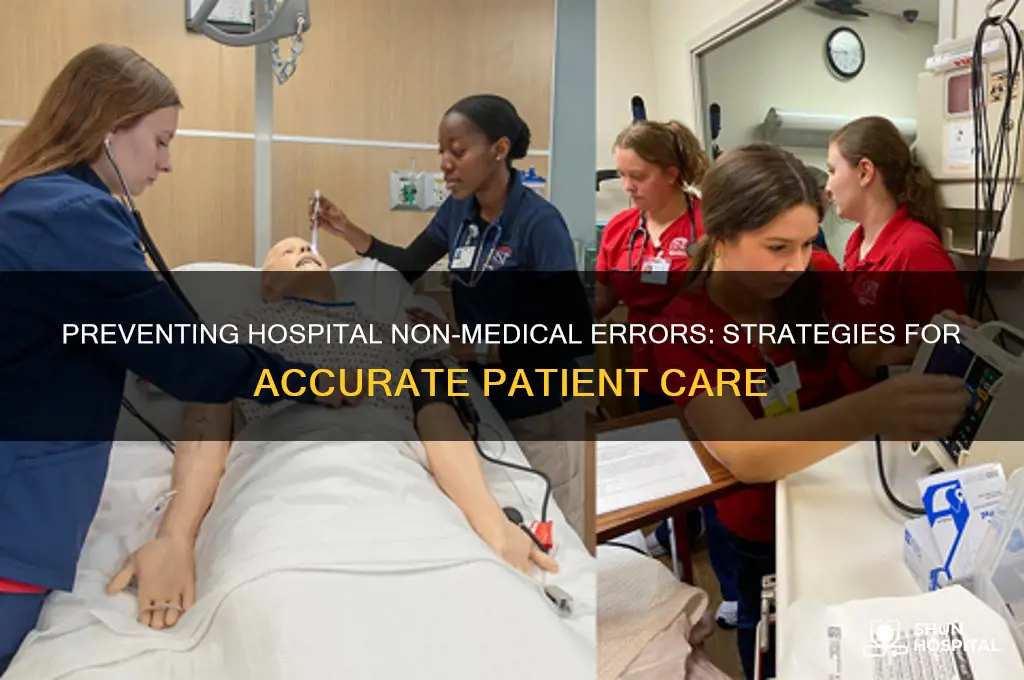 how to fix non medical errors in the hospital