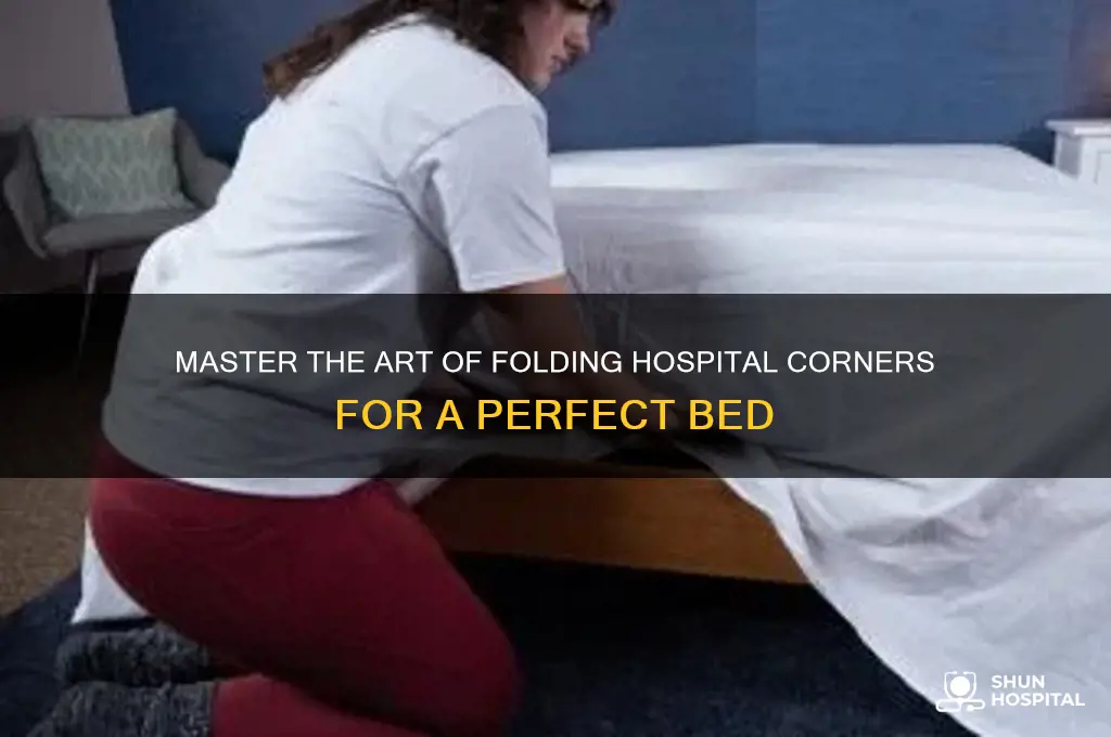 how to fold hospital corner