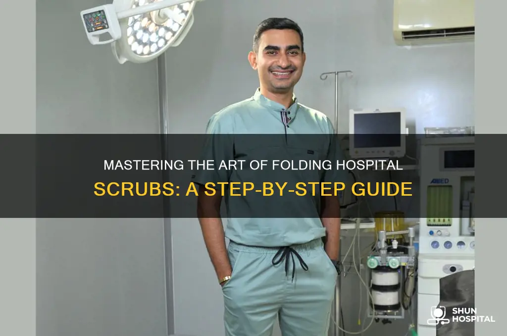 how to fold hospital scrubs