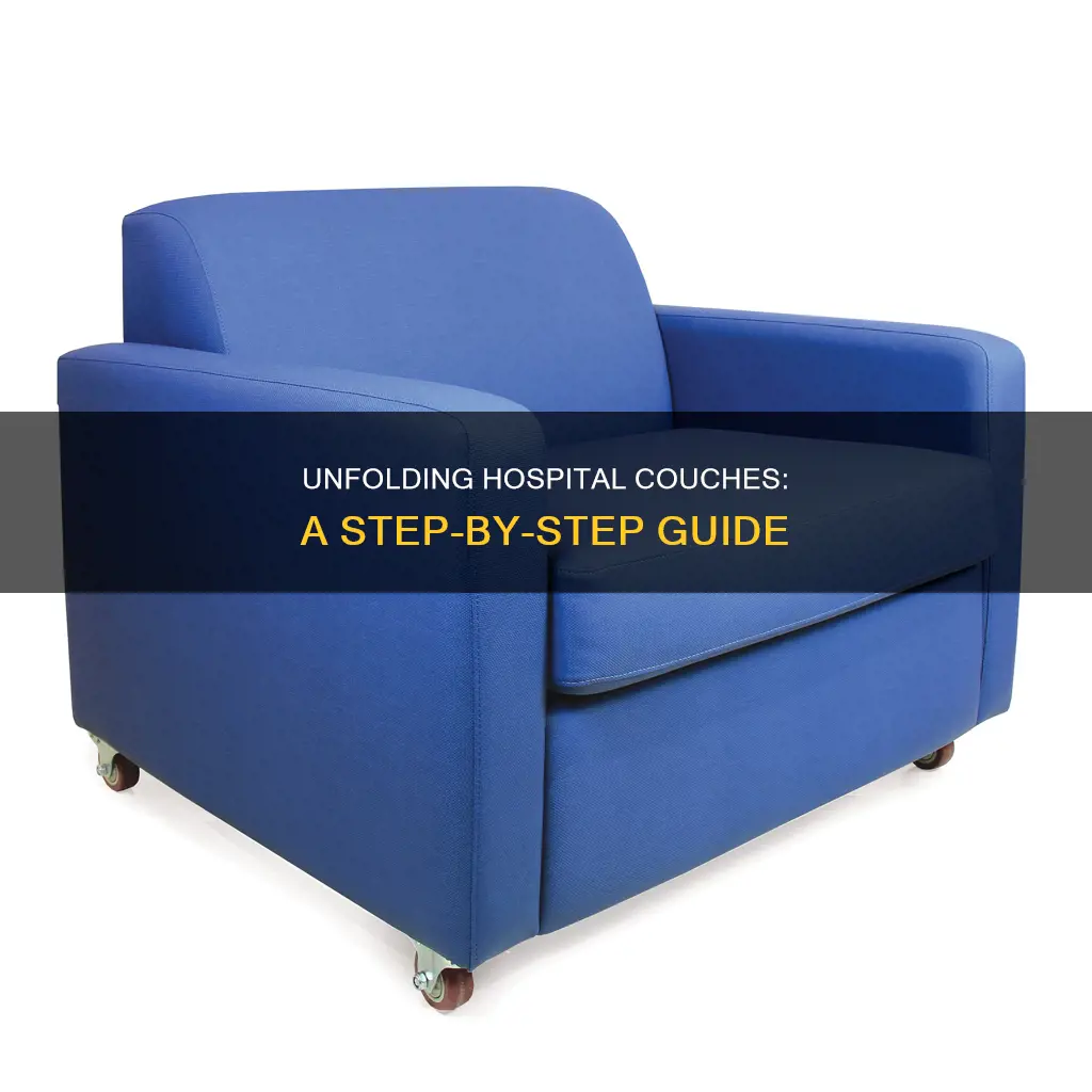 how to fold out a hospital couch