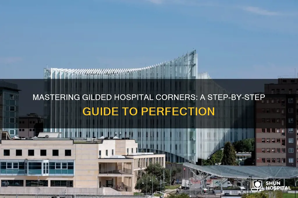 how to gild hospital corners