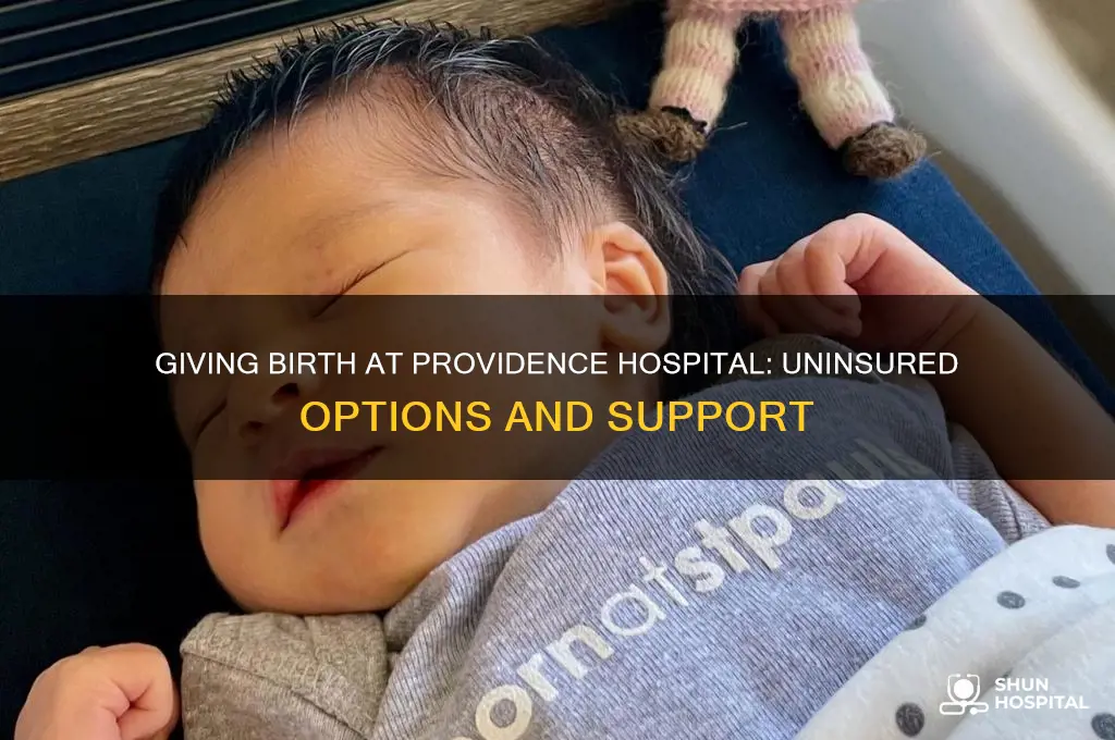 how to give birth at providence hospital without insurance