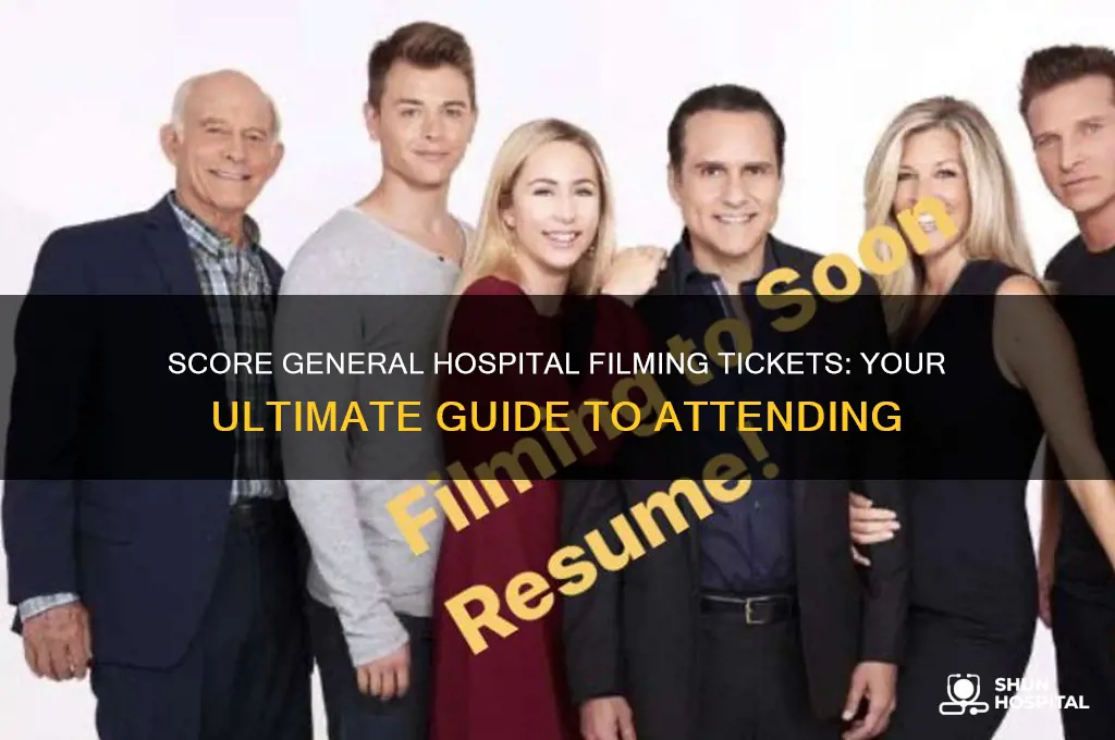 how to gwt tickwts to watxh gemeral hospital filming