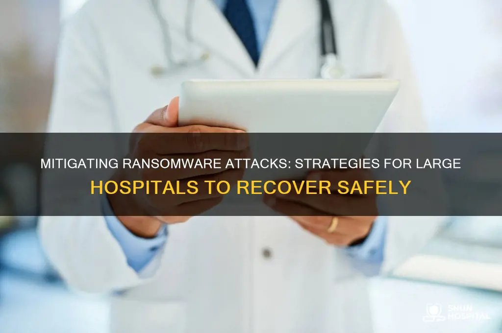 how to handle a ransomware attack on a large hospital