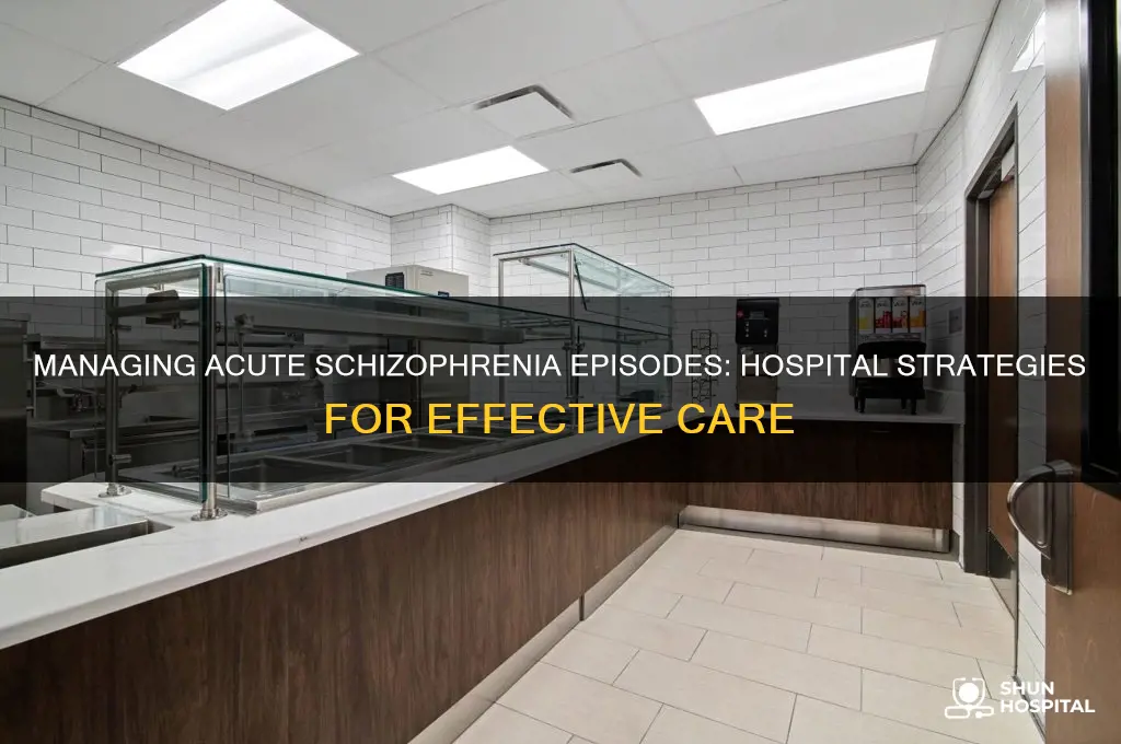 how to handle an acute schizophrenic attack at the hospital