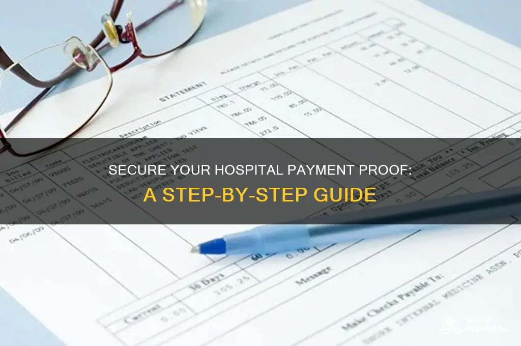 how to have a proof of payment from hospital