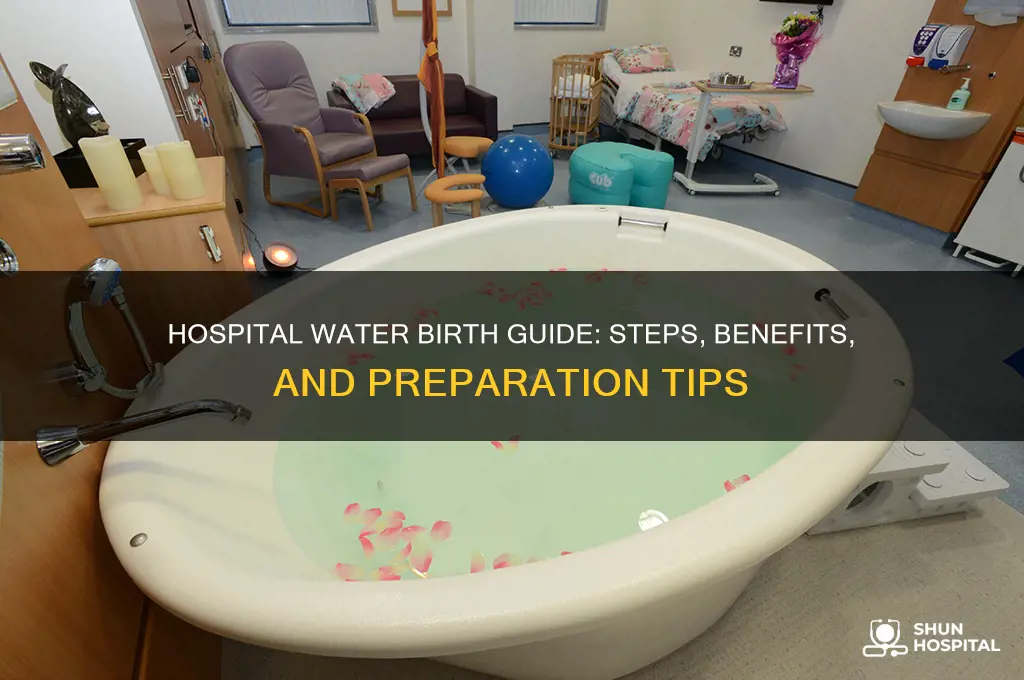 how to have a water birth at a hospital