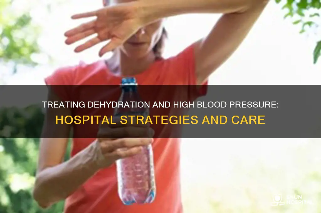 how to hospitals treat dehydration and high blood pressure