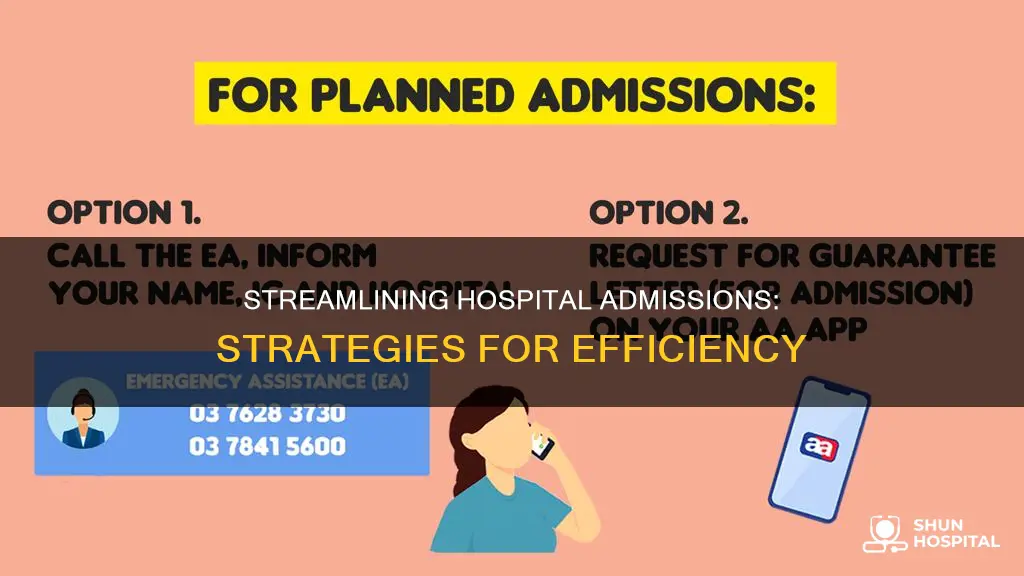 how to improve admission process in hospital