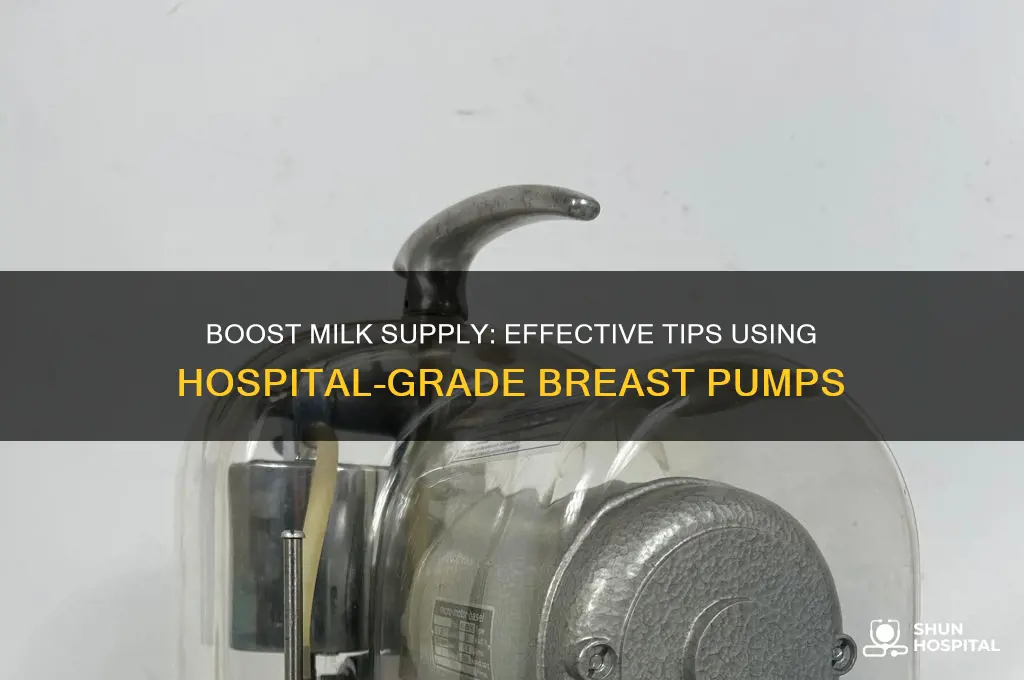 how to increase milk supply with hospital grade pump