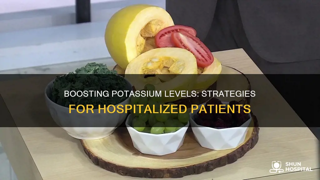 how to increase potassium levels in hospital