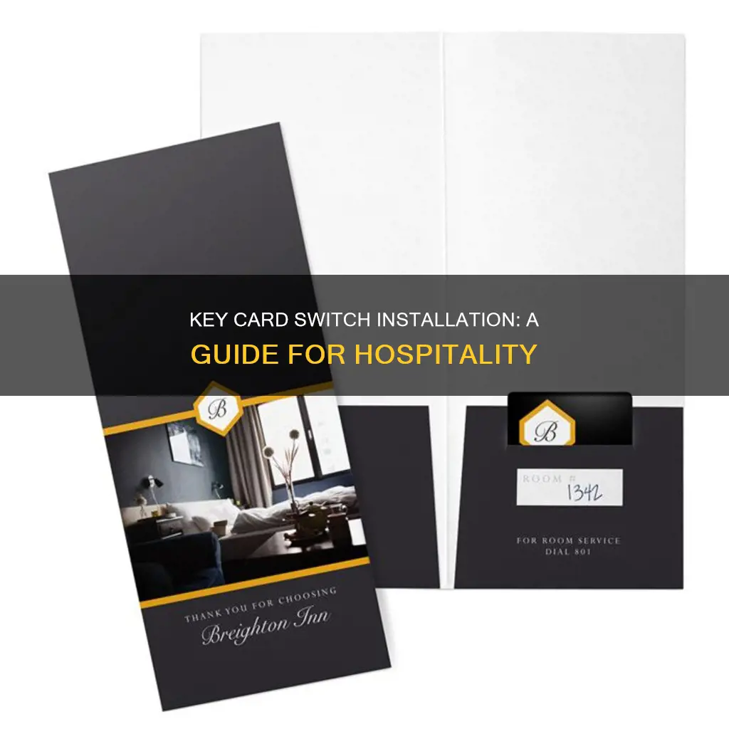 how to install hospitality key card switch