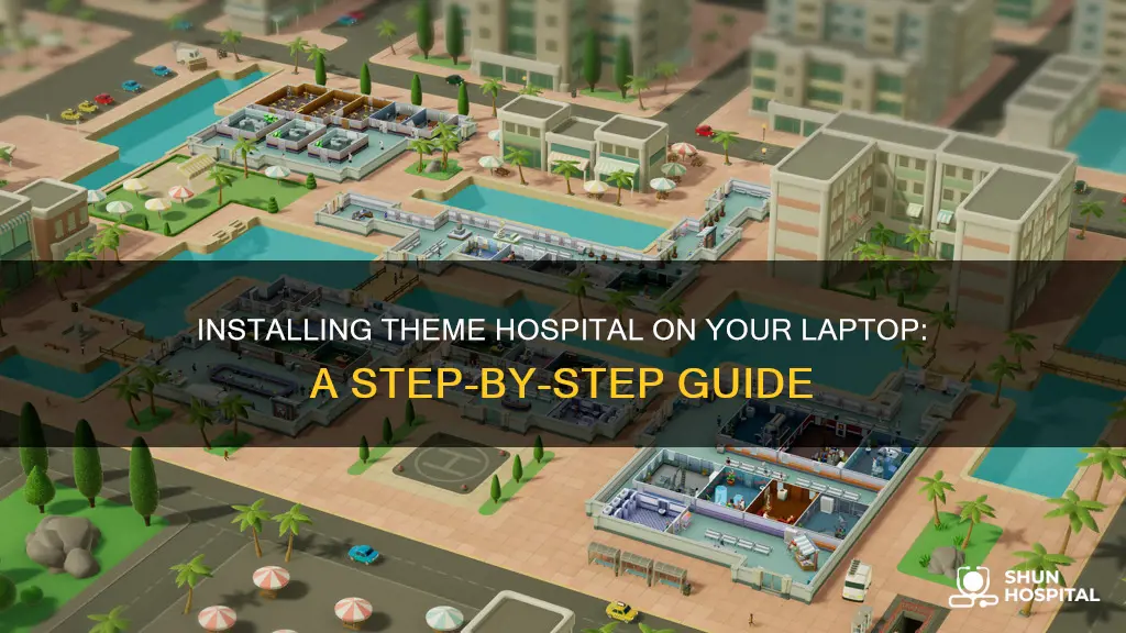 how to install theme hospital on laptop