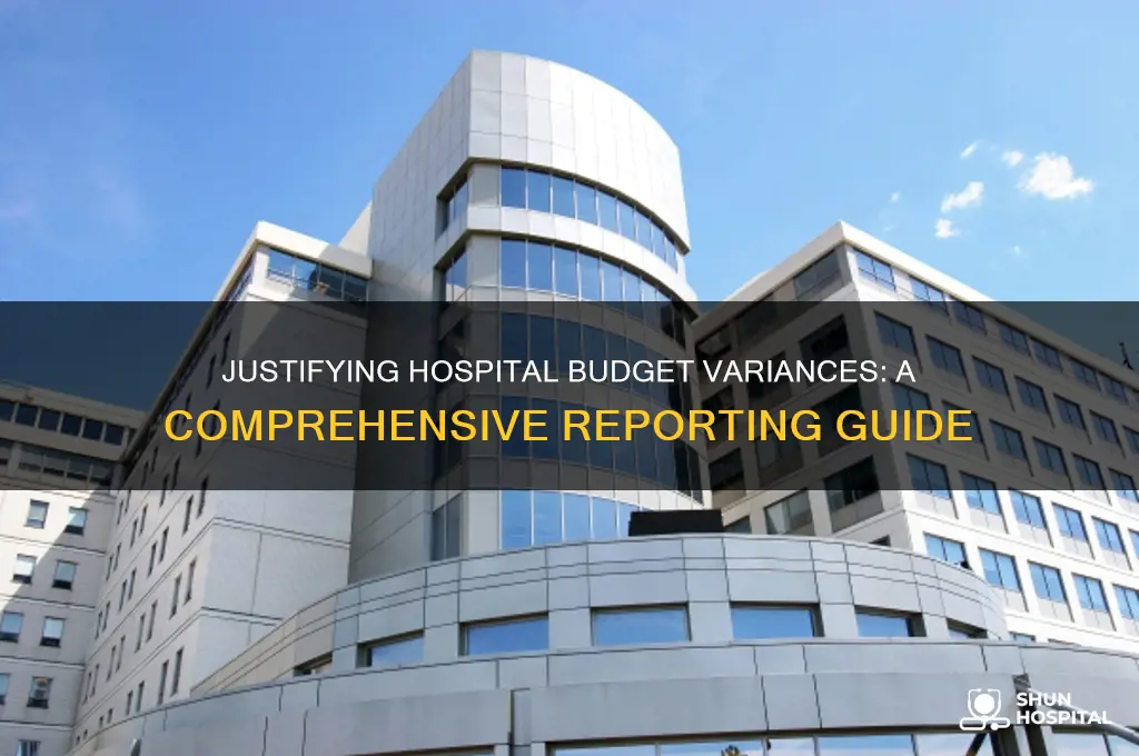 how to justify budget variance reports on hospital reports