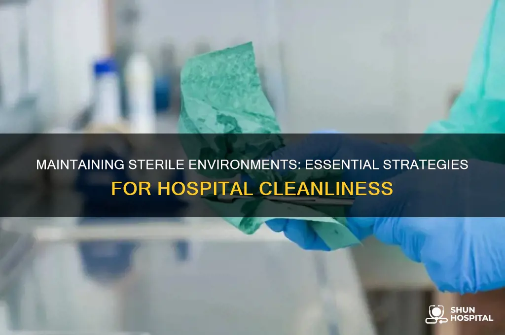 how to keep hospitals clean