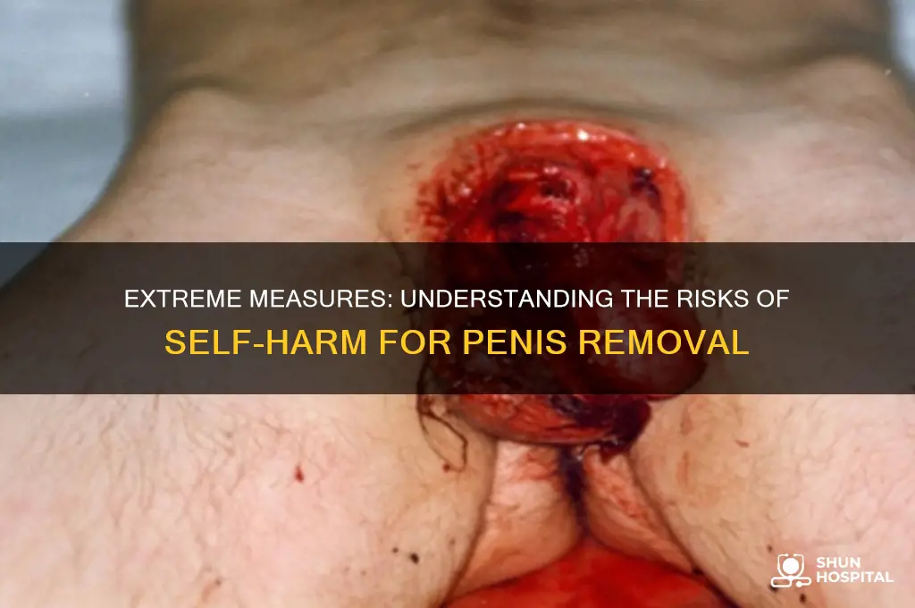 how to kill your penis to make hospital remove it