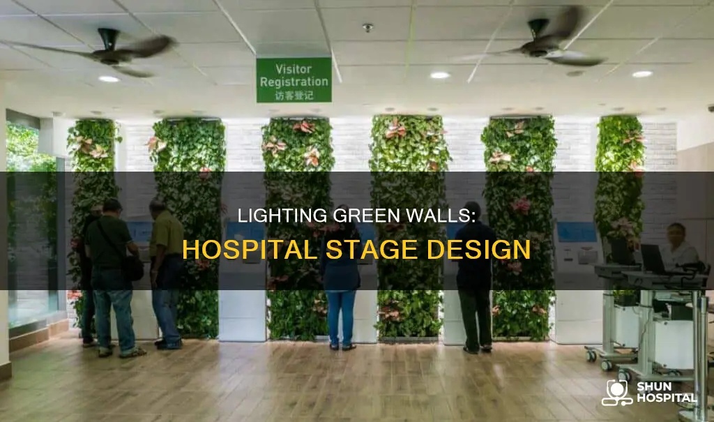 how to light hospital green walls onstage