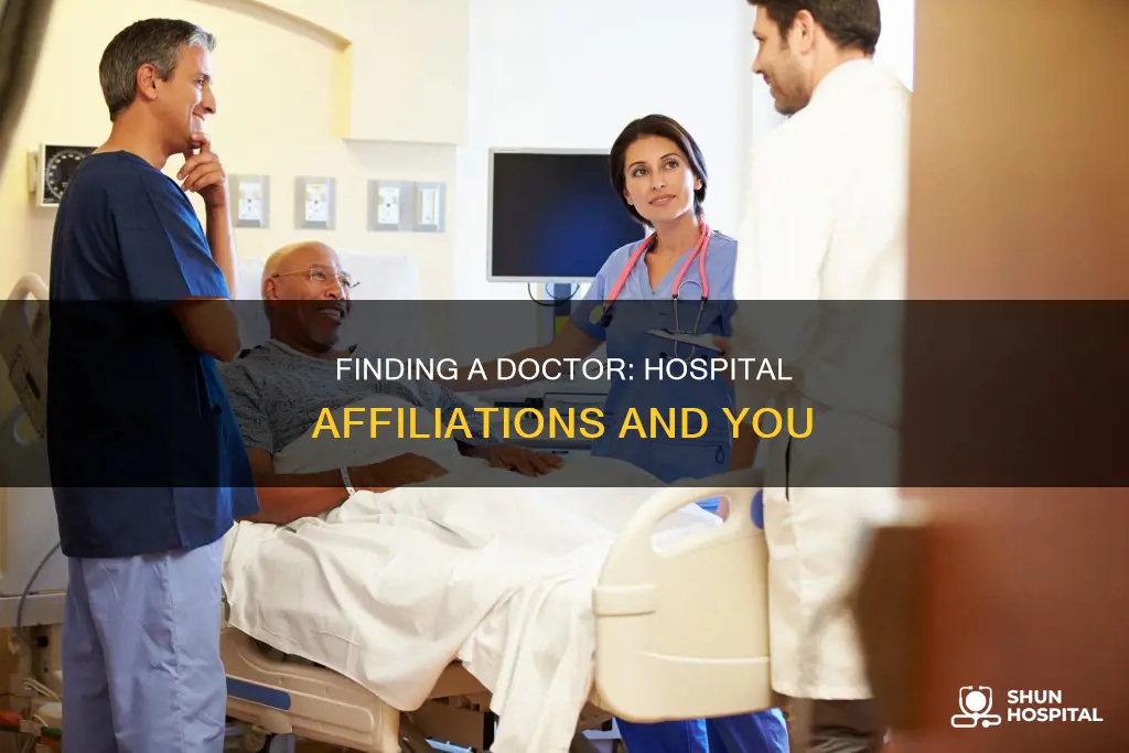 how to locate a doctors hospital affiliation
