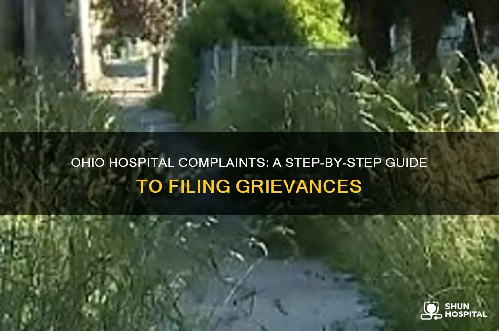 how to lodge a complaint against a hospital in ohio