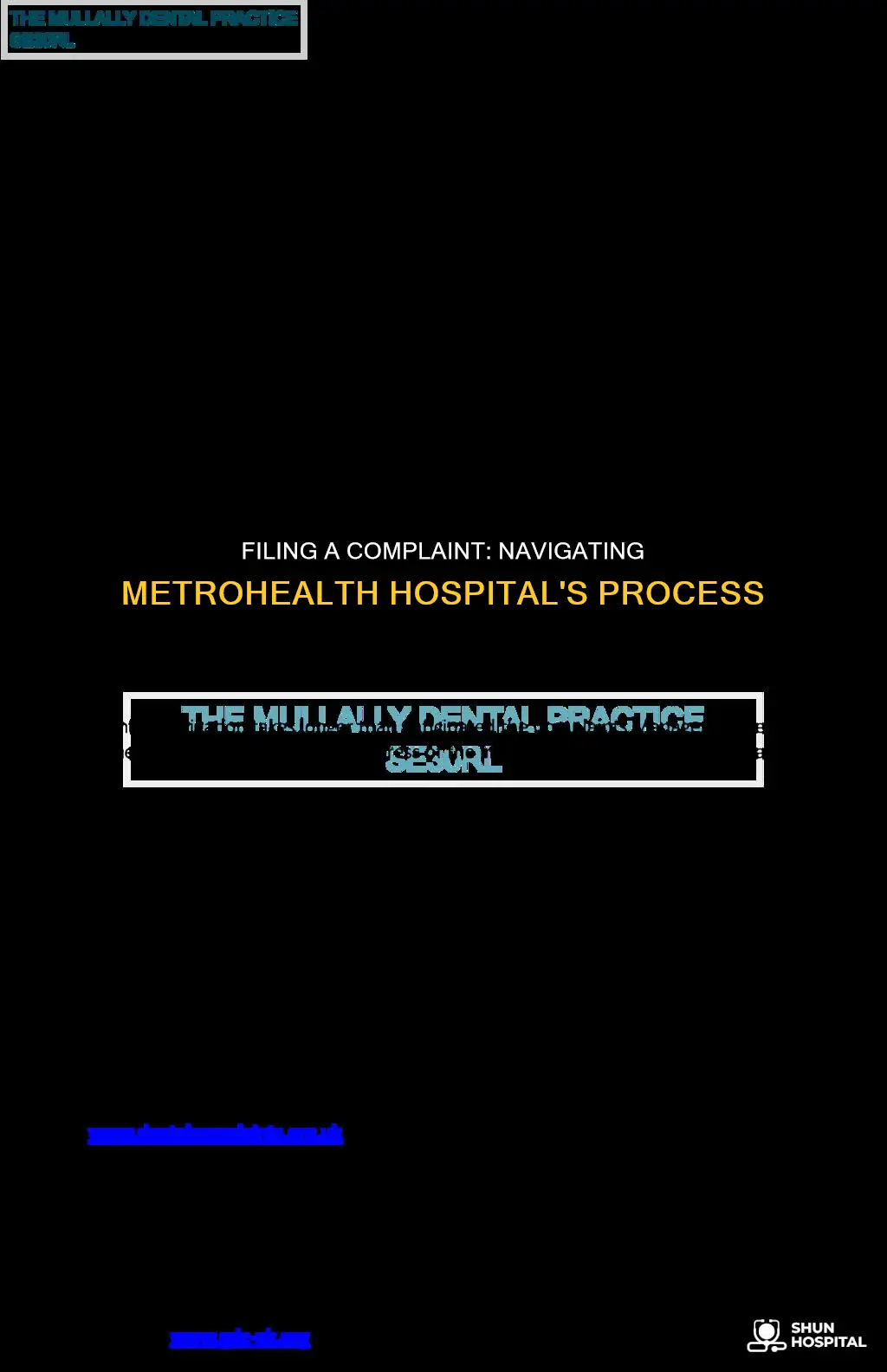 how to log a complaint metrohealth hospital