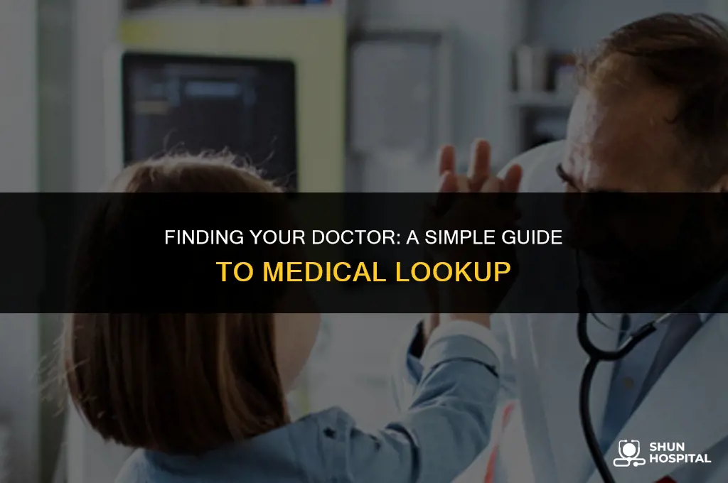 how to look up my doctor