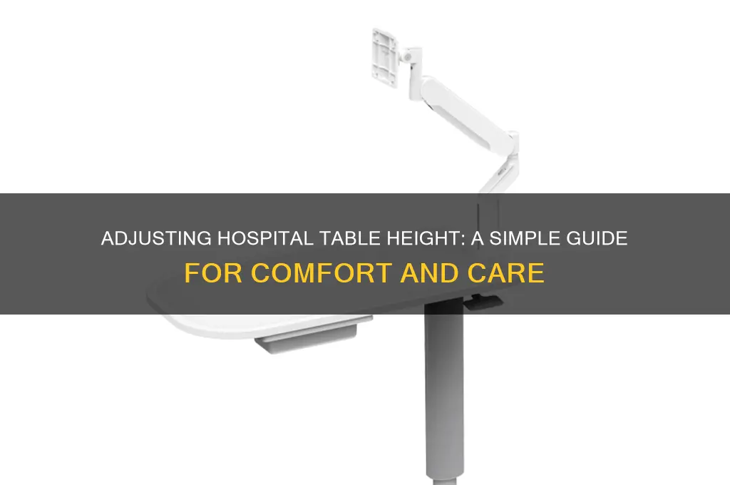 how to lower hospital table
